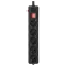 Gembird SPG5-G-15B-PRO 4.5 м кабель 5 розеток Мережевий фільтр