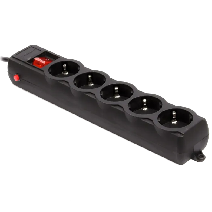 Gembird SPG5-G-15B-PRO 4.5 м кабель 5 розеток Мережевий фільтр
