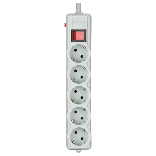 Gembird SPG5-G-6G-PRO Мережевий фільтр 1.8 м кабель 5 розеток