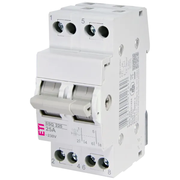 ЕТІ SSQ 225 "1-0-2" 2p 25A Перемикач навантаження