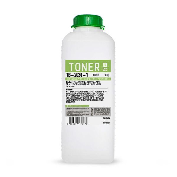 Тонер ColorWay (TB-2030-1) BROTHER HL-2040/2070, 1000 г