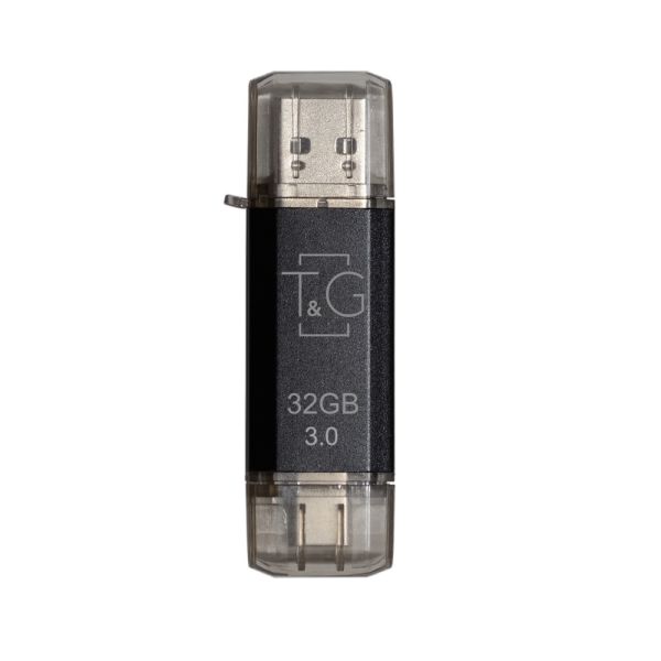 Флеш-накопичувач USB 3.0 32GB Type-C T&G 009 Star Series Black (TG009TC-32GBK3)