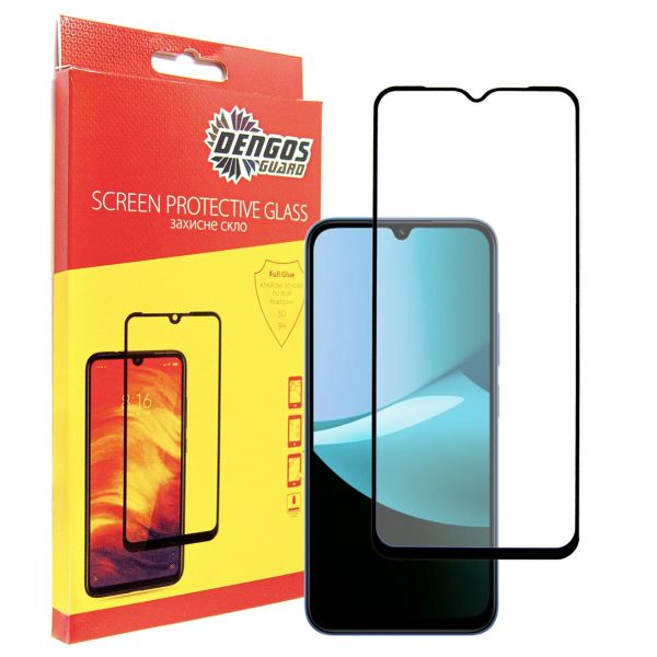 Захисне скло Dengos для Xiaomi Redmi 15C Black Full Glue (TGFG-414)