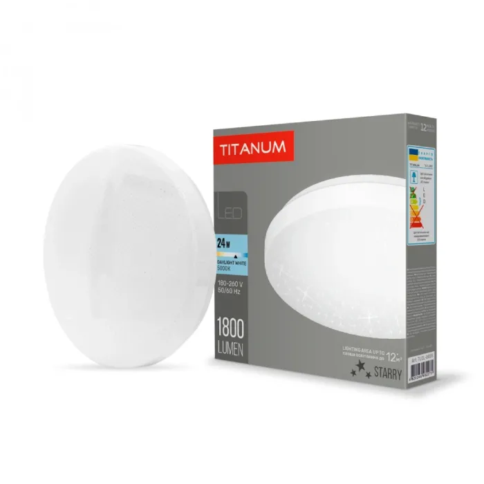 TITANUM 24W 5000K 220V LED світильник настінно-стельовий Зоряне небо
