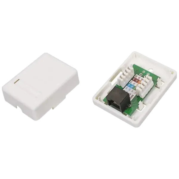 EServer 1хRJ45 UTP CAT5e Розетка комп'ютерна одинарна