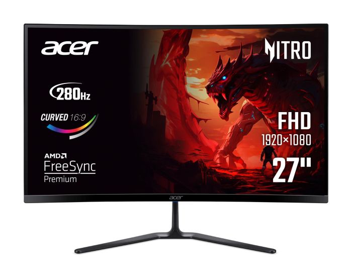 Монітор Acer 27" Nitro ED270Zbmiipx (UM.HE0EE.Z01) VA Black 280Hz
