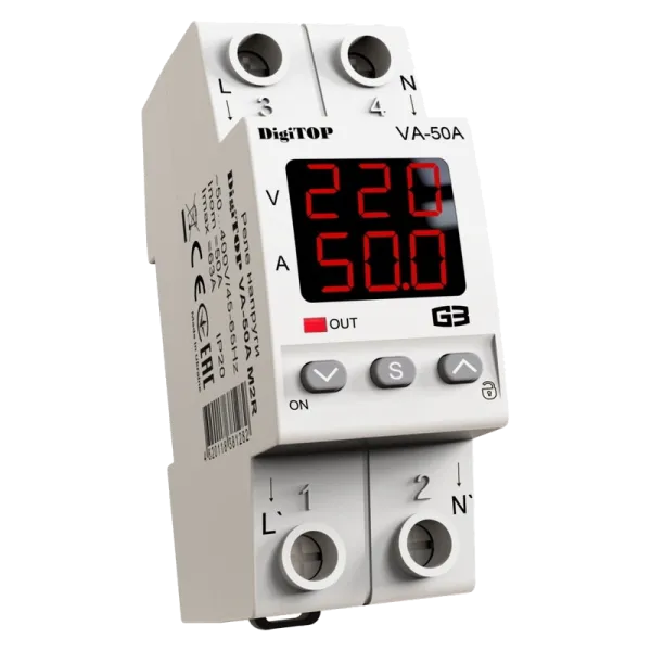 DigiTop VА-50A M2R Реле напруги