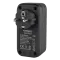 VIDEX ONCORD з/з 1п 2.4A 2USB+USB-C Black Мережевий адаптер з заземленням