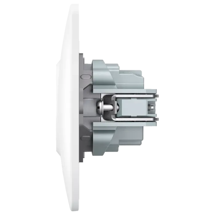 VIDEX BINERA (VF-BNSK1G-W) (20/120) Розетка біла 1 пост з заземленням