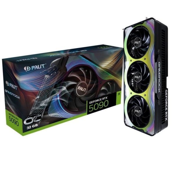 Відеокарта GF RTX 5090 32GB GDDR7 GameRock OC Palit (NE75090S19R5-GB2020G)