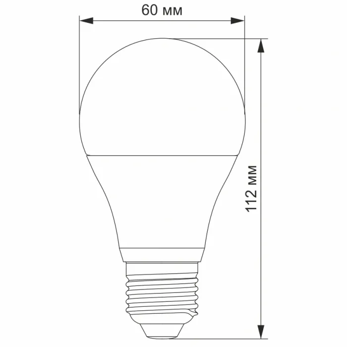 VIDEX A60e 10W E27 4100K LED лампа з сенсором освітленості