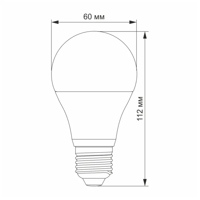 VIDEX A60e 10W E27 4100K 220V LED лампа