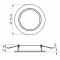 VIDEX 6W 5000K 220V LED світильник Back круглий