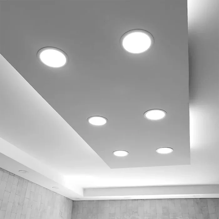 VIDEX 26W 5000K 220V LED світильник Back круглий