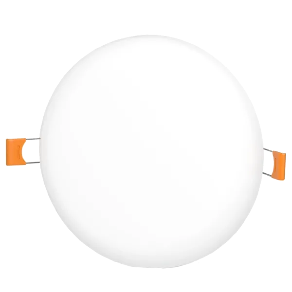 VIDEX 9W 4100K 220V LED світильник безрамковий круглий