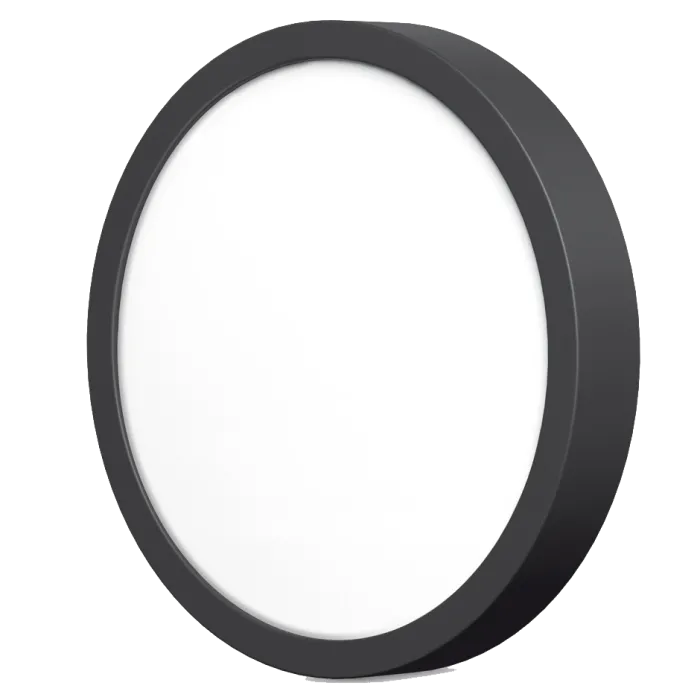 VIDEX 18W 5000K Black LED світильник круглий накладний