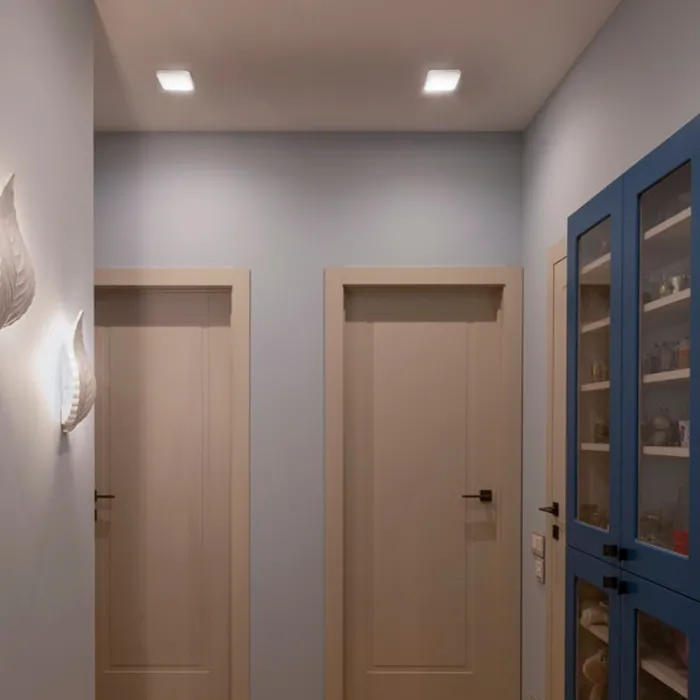 VIDEX 12W 5000K 220V LED світильник накладний квадрат