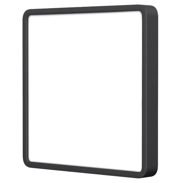 VIDEX 24W 5000K 220V LED світильник накладний квадрат Black