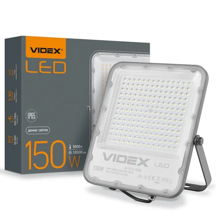 VIDEX PREMIUM 150W 5000K 220V LED прожектор