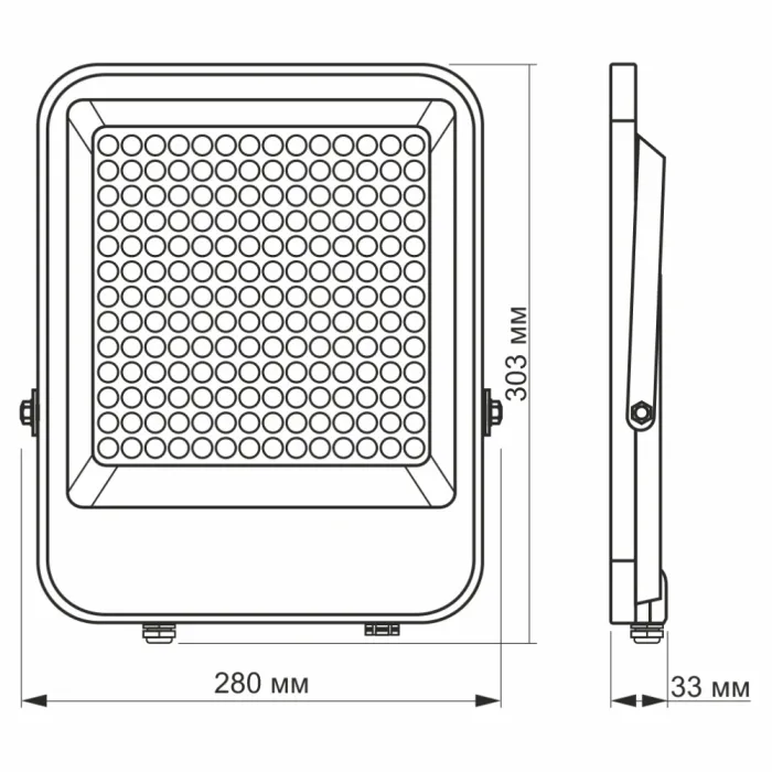 VIDEX PREMIUM 150W 5000K 220V LED прожектор