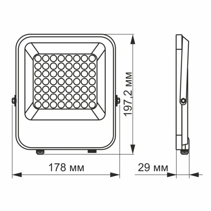 VIDEX PREMIUM 30W 5000K 220V LED прожектор
