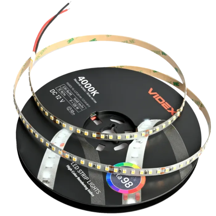 VIDEX (VL-LST28144-12124-B10) DC12V 120W 10M 4000K LED стрічка
