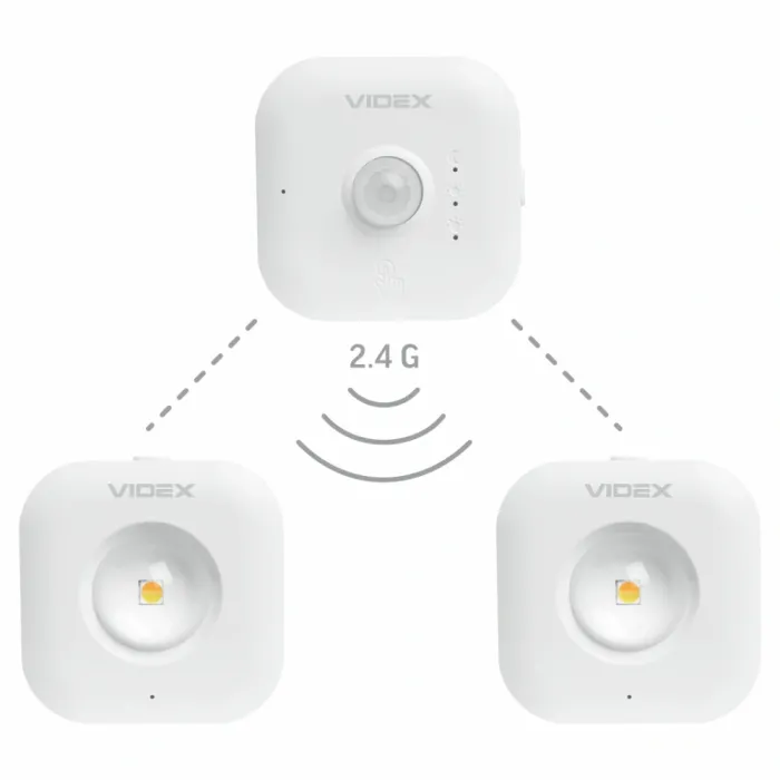 VIDEX VL-NL075-21 35Lm 3000K-6500K Набір LED світильників акумуляторних з датчиком руху