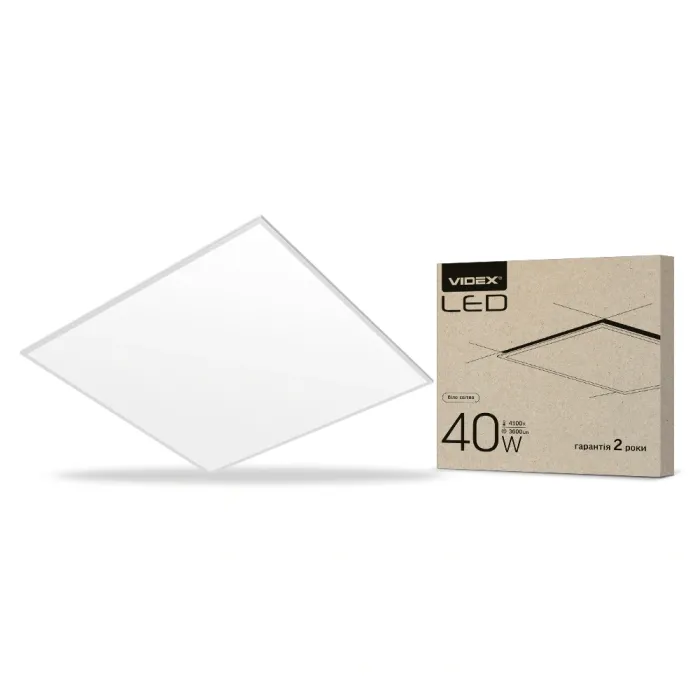 Videx 40W 4100K 220V LED панель матова