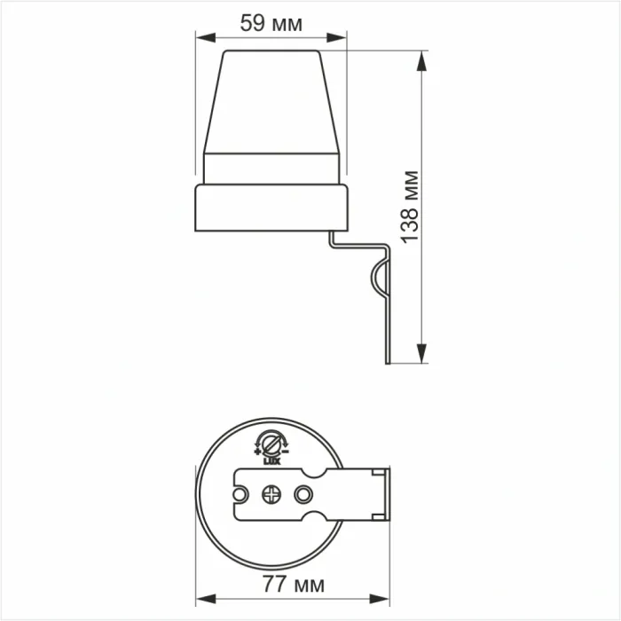 VIDEX VL-SN02 10A 220V Датчик освітлення фотометричний