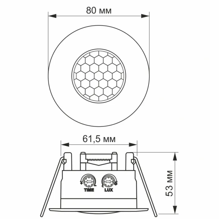 VIDEX VL-SPR17W 220V Датчик руху та освітлення інфракрасний