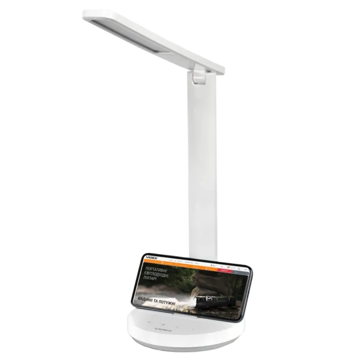 VIDEX VL-TF16W 5W 1800-5000K LED лампа настільна з акумулятором