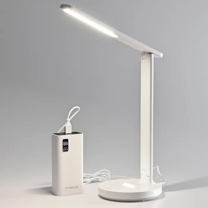 VIDEX VL-TF16W 5W 1800-5000K LED лампа настільна з акумулятором