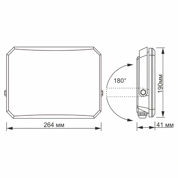 VIDEX F3 100W 5000K 220V LED прожектор