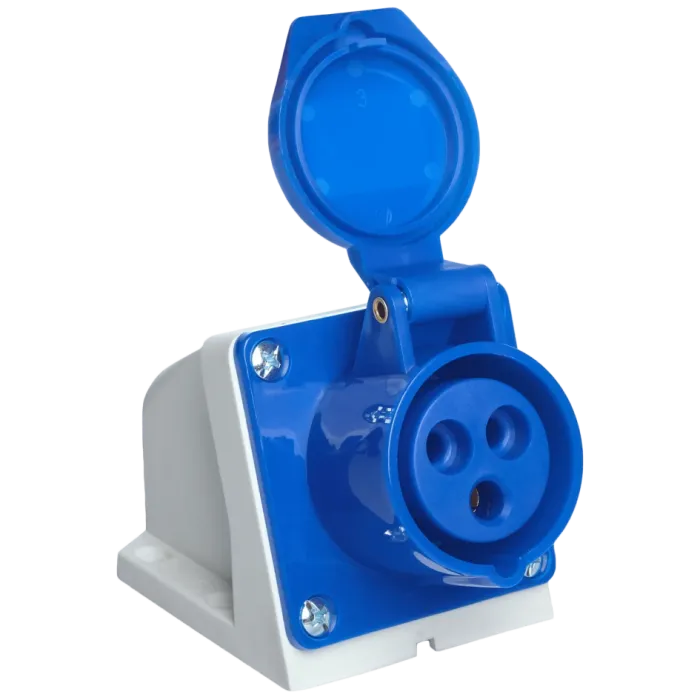 UEA 113 16А 220В 2Р+Е IP44 Розетка стаціонарна зовнішня