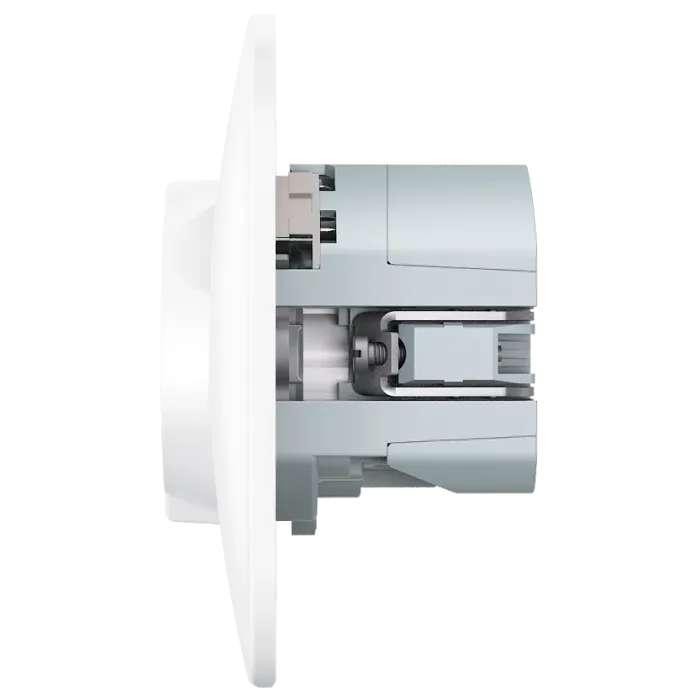VIDEX BINERA (VF-BNSK1GU2-W) (20/120) Розетка біла 1 пост з заземленням 2USB