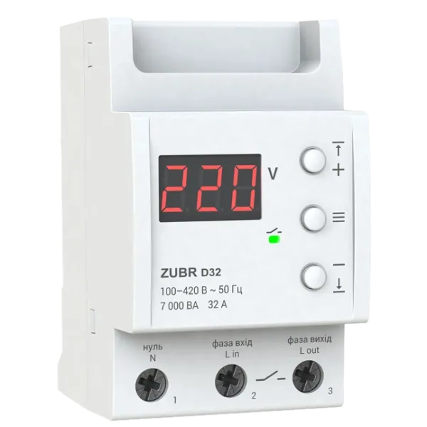 ZUBR D32 Реле напруги