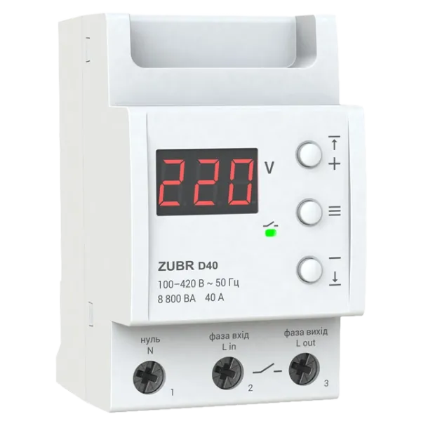 ZUBR D40 Реле напруги