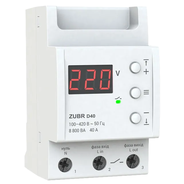 ZUBR D40 Реле напруги