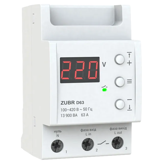 ZUBR D63 Реле напруги